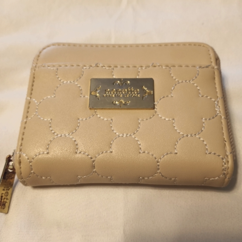 Nanette Lepore Tan Quilted Wallet